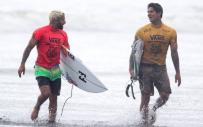 Largada ruim deixa brasileiros correndo risco de queda precoce no Circuito Mundial de surfe