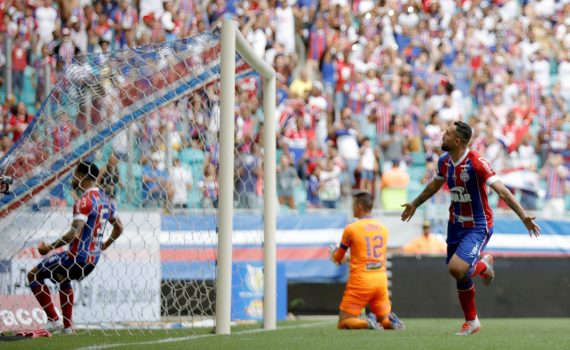 Bahia sai atrás, mas busca empate com o Fortaleza na Arena Fonte Nova