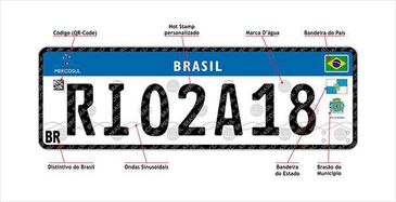 Placas com padrão do Mercosul entram em vigor em todo o país