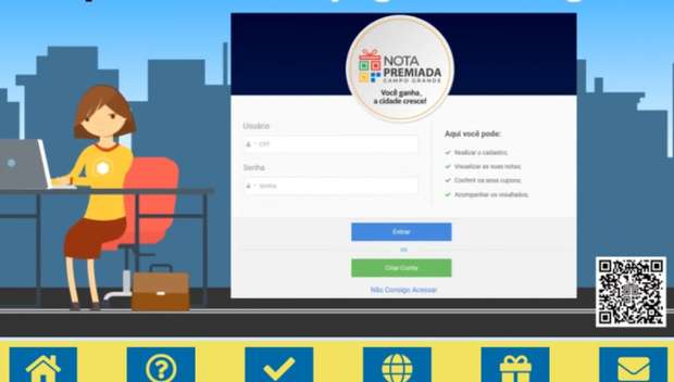 Contribuintes já podem cadastrar CPF no site do nota premiada da prefeitura