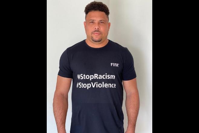 Ronaldo Fenômeno engrossa campanha contra o racismo