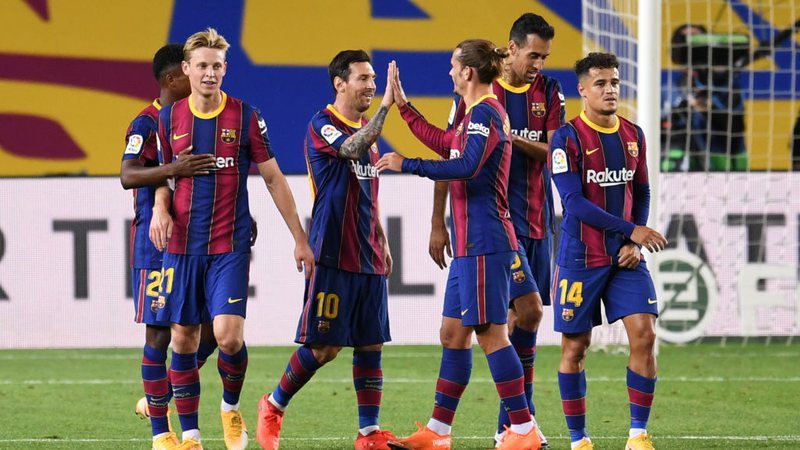 Com dois de Ansu Fati e um de Messi, Barcelona goleia na estreia pelo Espanhol