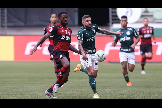 Após batalha jurídica, Palmeiras empata em casa com desfalcado Flamengo por 1 a 1