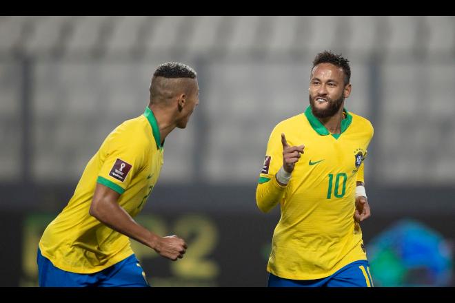 Neymar marca três vezes e seleção vence Peru nas Eliminatórias da Copa na América do Sul