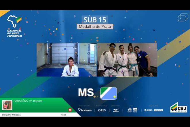 Mato Grosso do Sul conquista três medalhas em torneio nacional de judô on-line