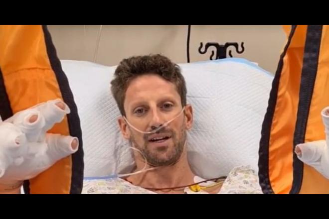 Após forte acidente na F-1, Grosjean grava vídeo no hospital: ‘Estou bem’