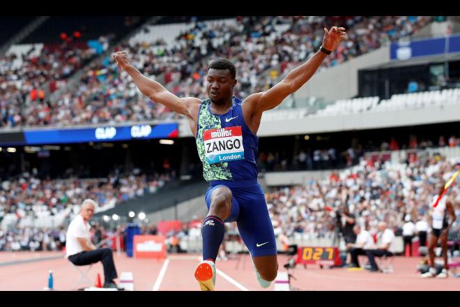 Atletismo: Hugues Fabrice Zango bate recorde mundial do salto triplo