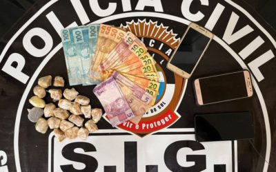Homem é preso pela Polícia Civil por tráfico de drogas