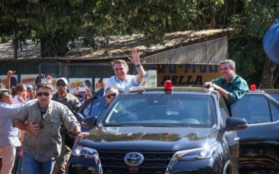 POLÍCIA MILITAR do 10ºBPM, participam de esquema de segurança do Presidente Jair Bolsonaro na entrega de apartamentos no bairro Jardim Canguru