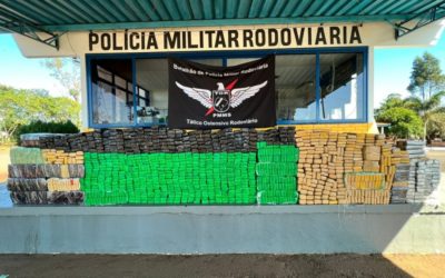 Polícia Militar Rodoviária apreende 1 tonelada de maconha, na MS 486, em Amambai
