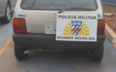 Em Mundo Novo, Policia Militar recupera veículo furtado em menos de 24 horas