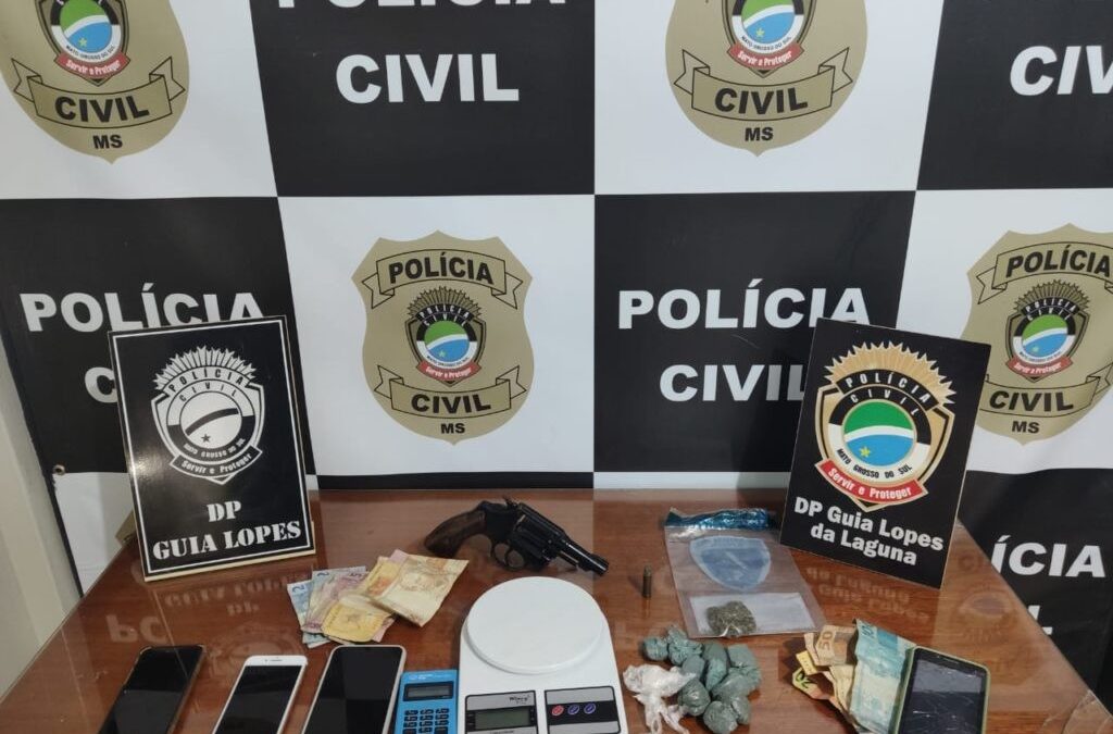 Polícia Civil prende envolvidos no tráfico de drogas e exploração sexual em Guia Lopes da Laguna durante Operação