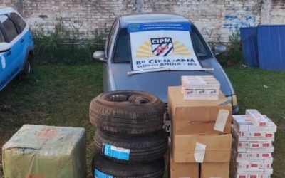 8ªCIPM: Polícia Militar apreende produtos de contrabando e descaminho