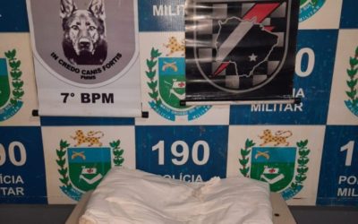 Polícia Militar apreende 3,7 kg de cocaína e prende uma mulher por tráfico de drogas em Anastácio