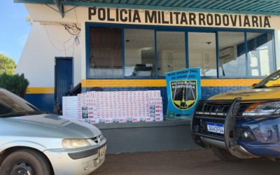 Carga de contrabando é apreendida pela Polícia Militar Rodoviária, na MS 386, em Amambai