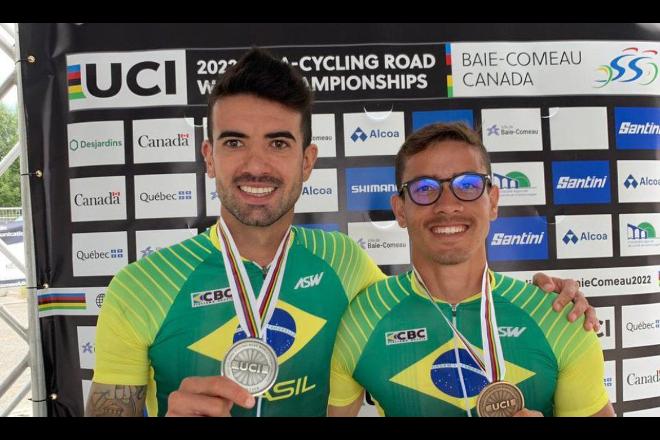 Brasil emplaca prata e bronze no Mundial de paraciclismo de estrada