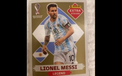 Menino de 11 anos de Campo Grande tira figurinha rara do craque argentino Lionel Messi