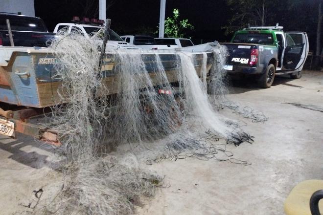 Operação Pesca Legal apreende petrechos ilegais durante fiscalização no Rio Brilhante