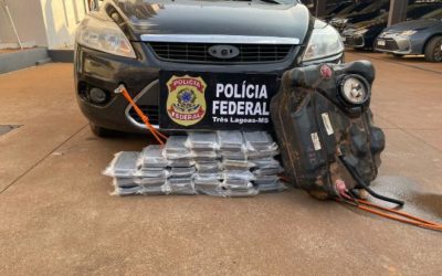 Motorista é flagrado transportando 32 kg de cocaína em tanque de combustível, em Três Lagoas/MS