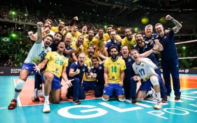 Brasil vence Eslovênia e fica com o bronze no Mundial de Vôlei