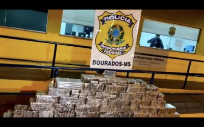 Em Dourados, PRF apreende meia tonelada de cocaína