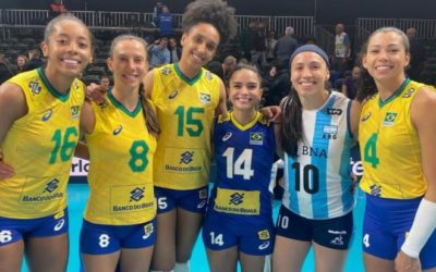 Brasil atropela a Argentina por 3 a 0 e mantém 100% no Mundial de vôlei