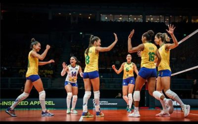 Brasil bate Colômbia por 3 a 0 e avança à 2ª fase do Mundial de Vôlei Feminino