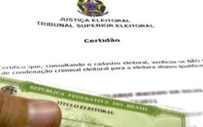 A partir desta segunda (10), certidão de quitação eleitoral volta a ser emitida