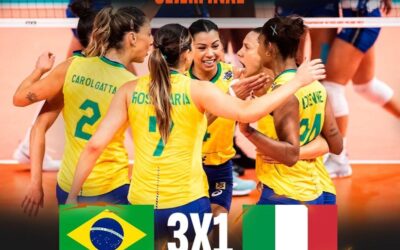 Brasil bate Itália e vai à final por título inédito do Mundial de Vôlei Feminino