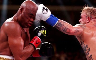 Anderson Silva perde luta de boxe para youtuber Jake Paul com knockdown no fim