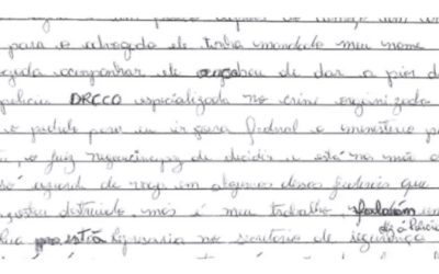 Laudo confirma que carta com tom terrorista foi escrita por membro do PCC