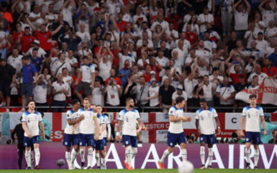 Inglaterra ‘acorda’, faz 3 a 0 no País de Gales e carimba classificação às oitavas