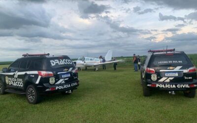 Operação intercepta em Fátima do Sul avião que buscava cocaína e piloto é preso em flagrante