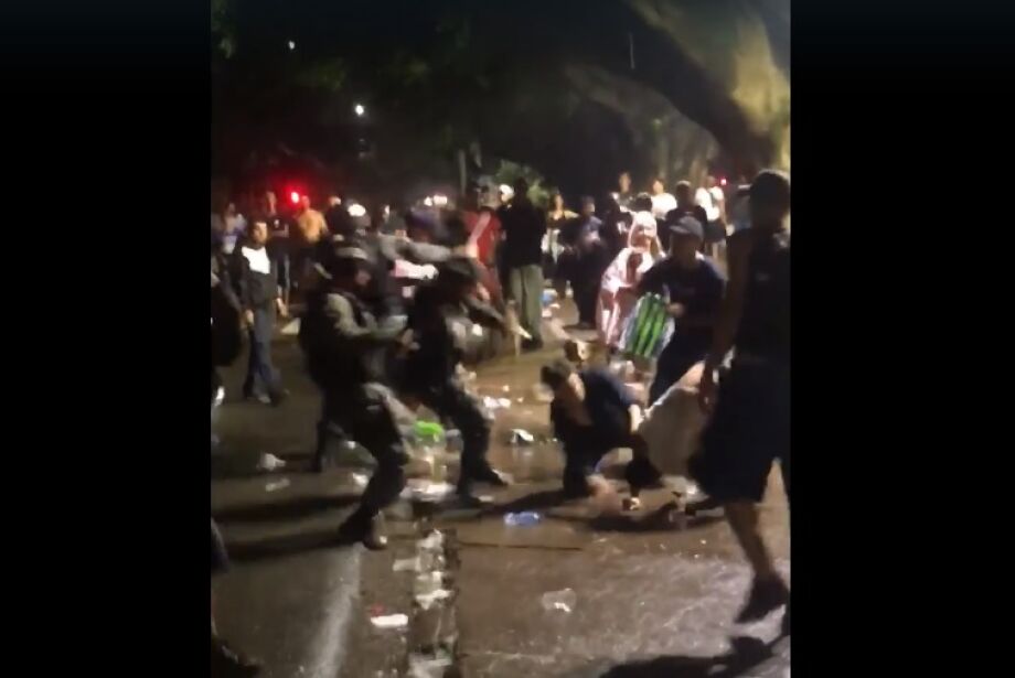 Briga generalizada e arrastão marcam o fim da última noite de Carnaval em Campo Grande