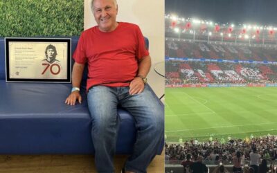 Com placa, mosaico, baile e homenagem em bloco, Zico chega aos 70 anos
