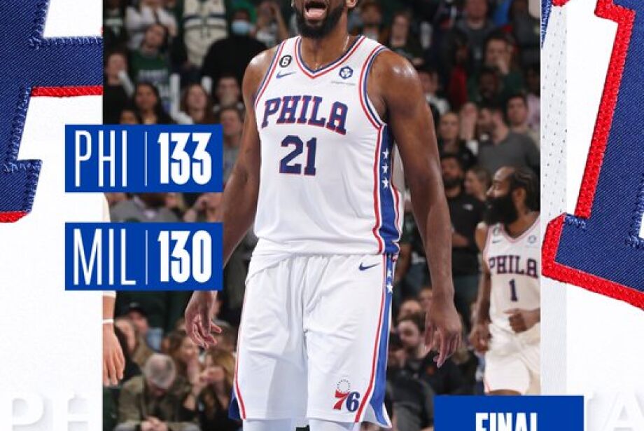 76ers conseguem virada no fim e quebram sequência de 16 vitórias dos Bucks na NBA