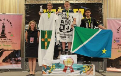 Atletas de Mato Grosso do Sul se destacam no Campeonato Brasileiro de Xadrez de base