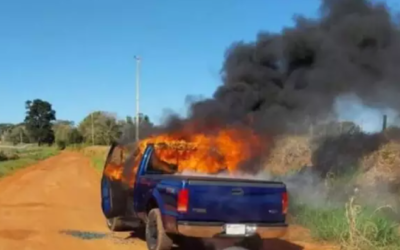 Motorista é baleado e encontrado carbonizado dentro de caminhonete – CREDITO: CAMPO GRANDE NEWS