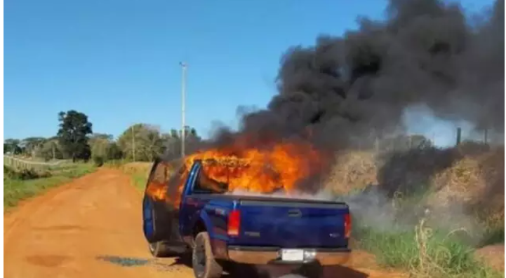 Motorista é baleado e encontrado carbonizado dentro de caminhonete – CREDITO: CAMPO GRANDE NEWS