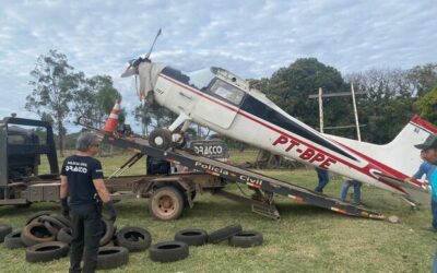 Aeronave usada a serviço do narcotráfico é apreendida em Porto Murtinho