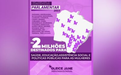 Emendas de Gleice Jane fortalecem educação, saúde e políticas para mulheres em 21 cidades