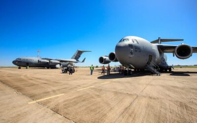 FAB utiliza aeroporto de Bonito para treinamento militar com participação da Guarda Aérea de Nova Iorque
