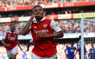 Gabriel Jesus sente lesão no joelho e desfalcará o Arsenal por ‘semanas’