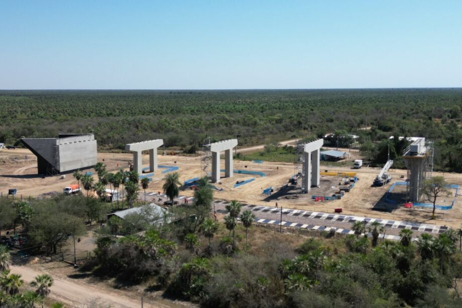 Obras de construção da ponte bioceânica chegam a 30% de execução