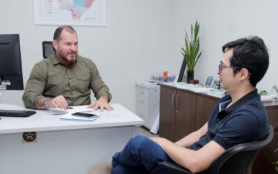 Detran-MS recebe representante do Detran-MT para troca de experiências na área de tecnologia