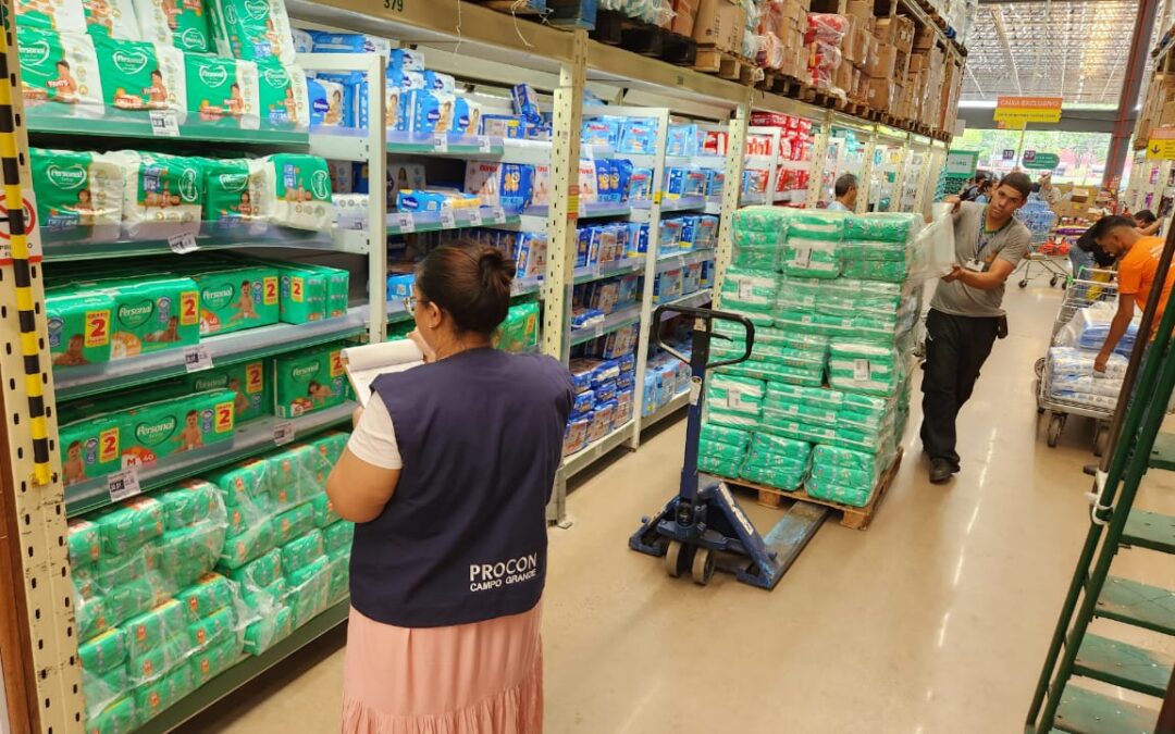 Procon Municipal encontra variação de até 79,64% nos preços das fraldas descartáveis infantis