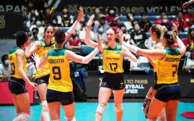 Seleção feminina de vôlei bate Japão por 3 sets a 2 e garante vaga nos Jogos Olímpicos de Paris
