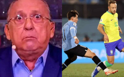 “Nunca vi um time tão ruim”, diz Galvão sobre derrota do Brasil para o Uruguai
