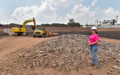 Prefeitura de Campo Grande avança com obras da bacia de amortecimento na Avenida Mato Grosso