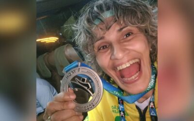 De MS, Chris Souza é vice-campeã mundial de luta de braço na Arábia Saudita